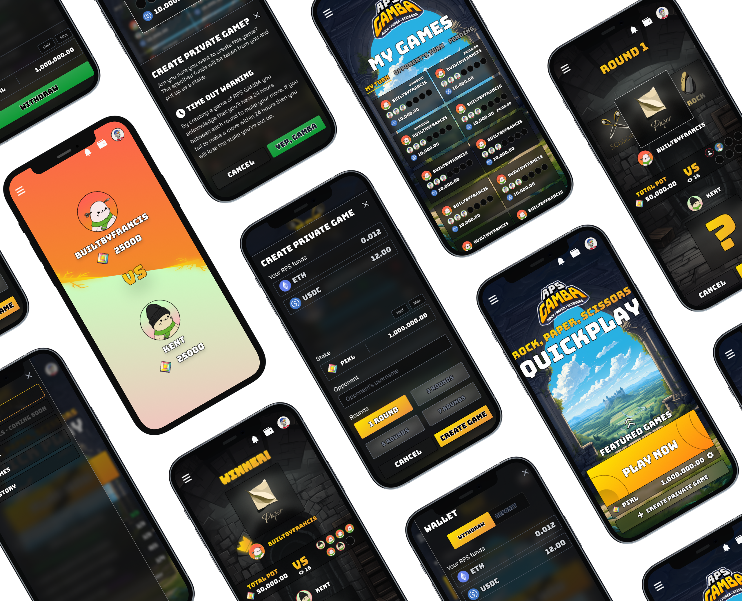 RPS Gamba UI Mockups